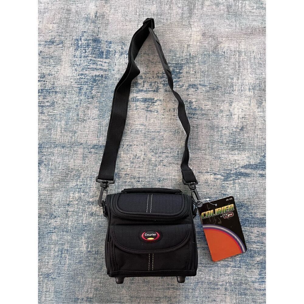 Courier Black Camera Case Bag w Removable Shoulder Strap